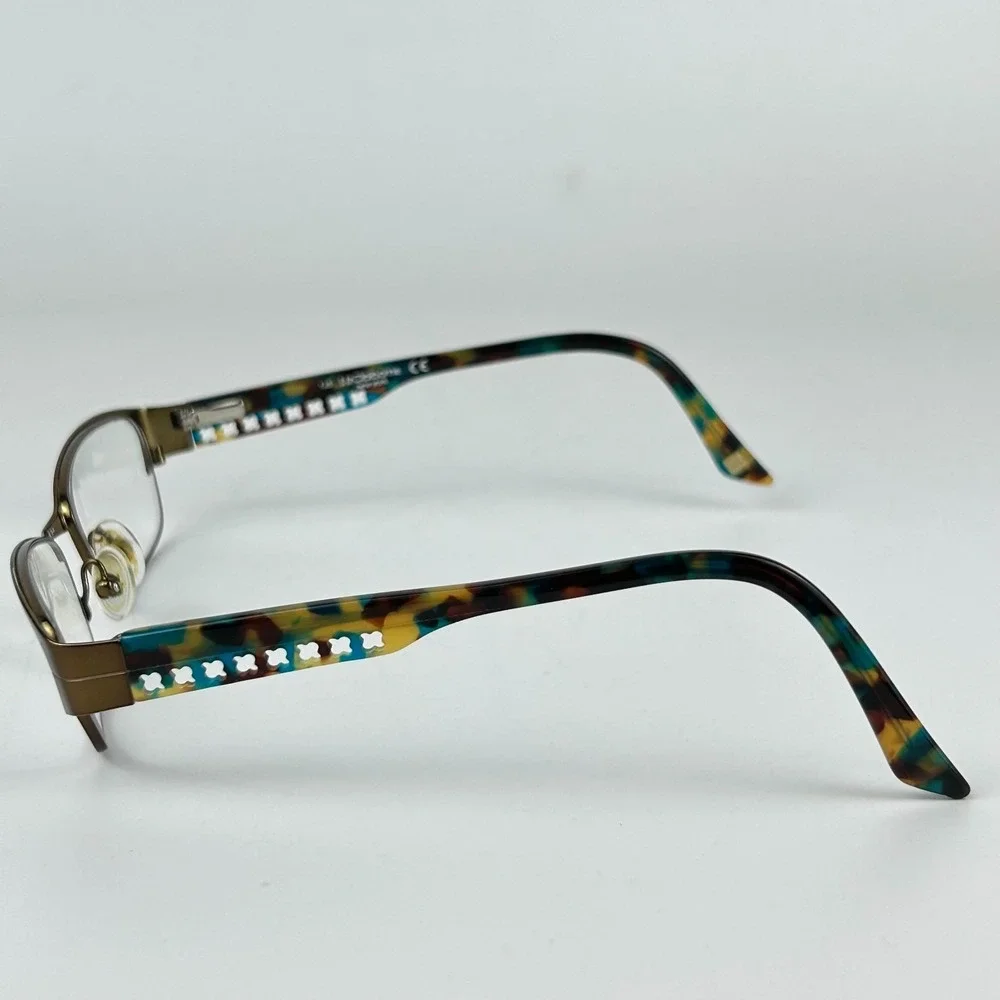 Liz Claiborne New York L353 0RX3 Women Eyeglasses Frame Brown Half Rim 52-18-135